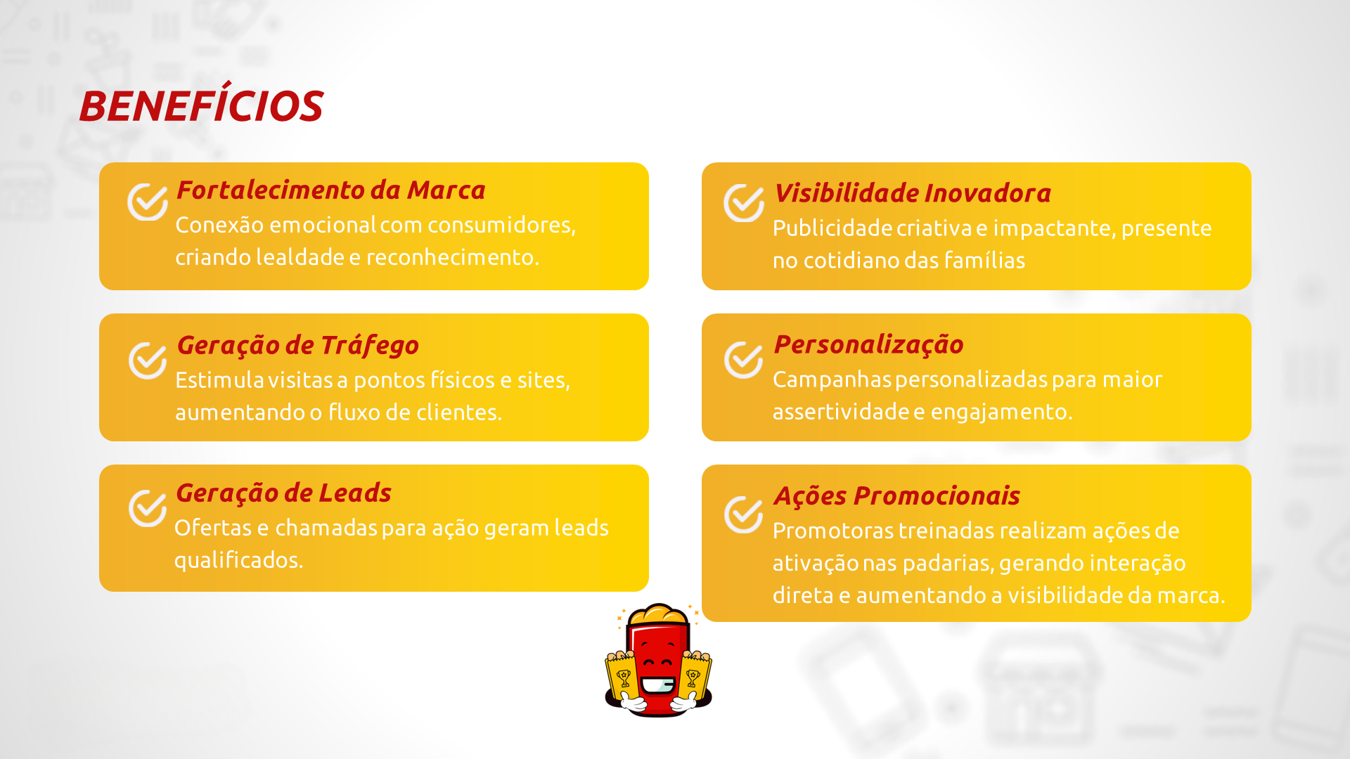 Página benefícios do mídia kit PremiaPão