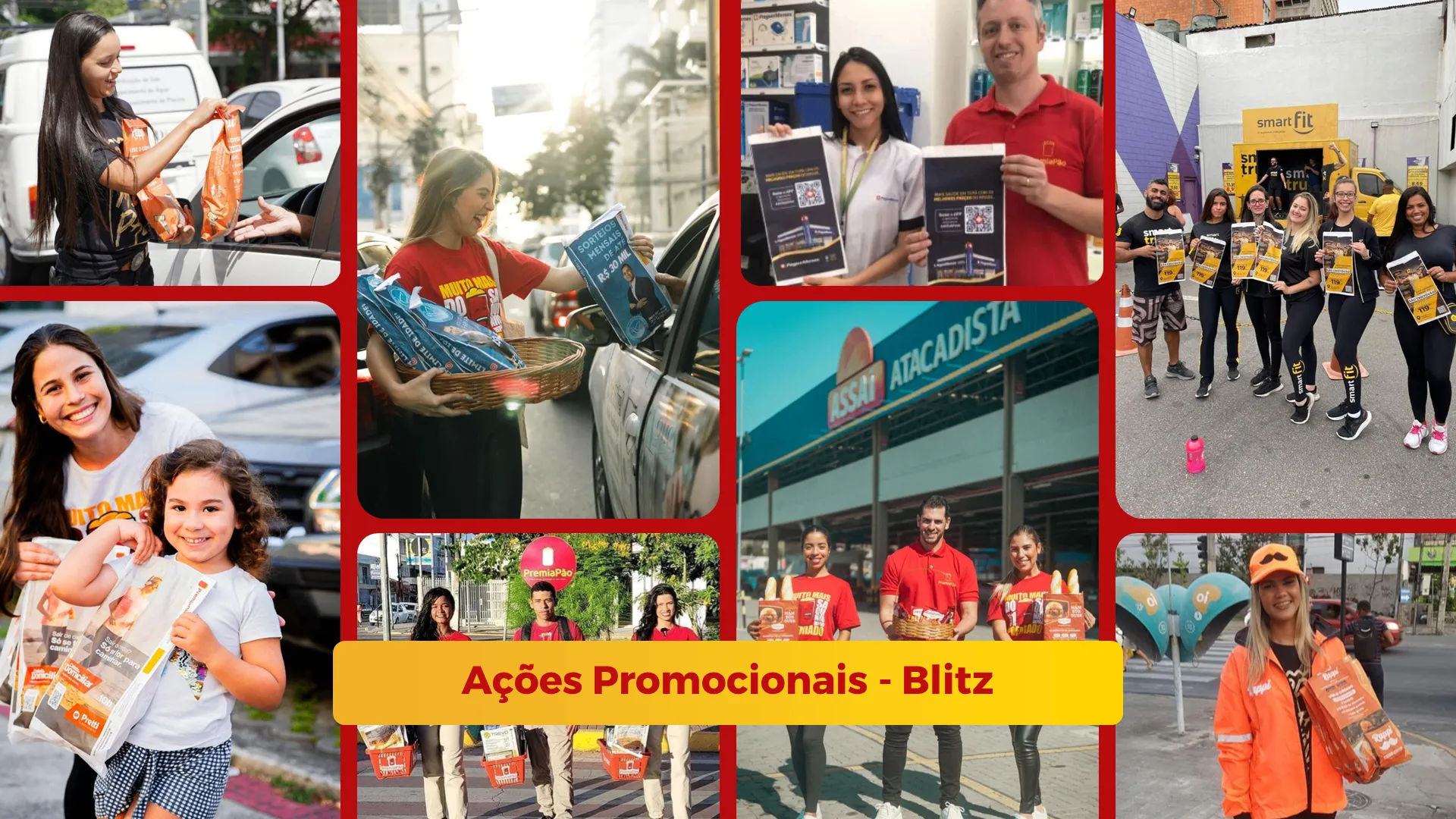Marketing de guerrilha do mídia kit PremiaPão